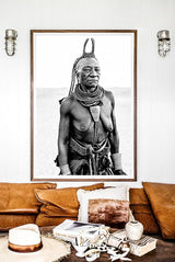 Namibia Himba Elder Black & White
