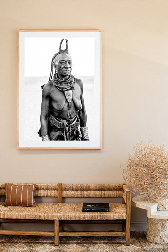 Namibia Himba Elder Black & White