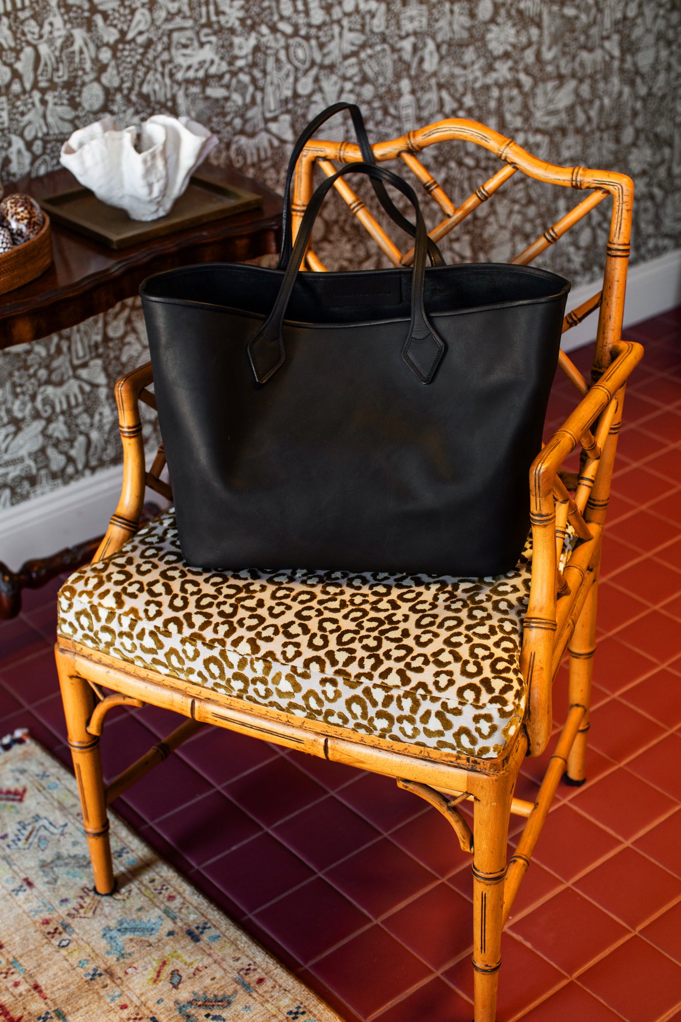 The Black Leather Bag