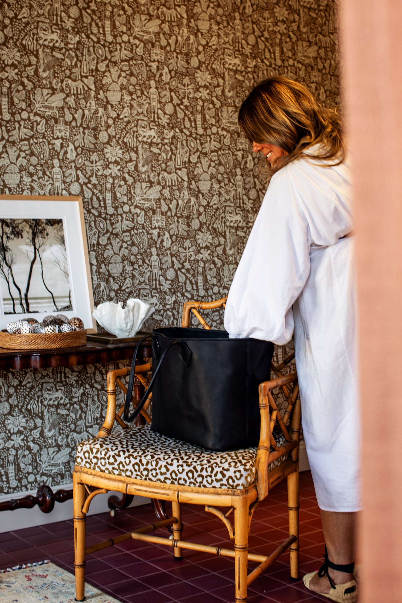 The Black Leather Bag