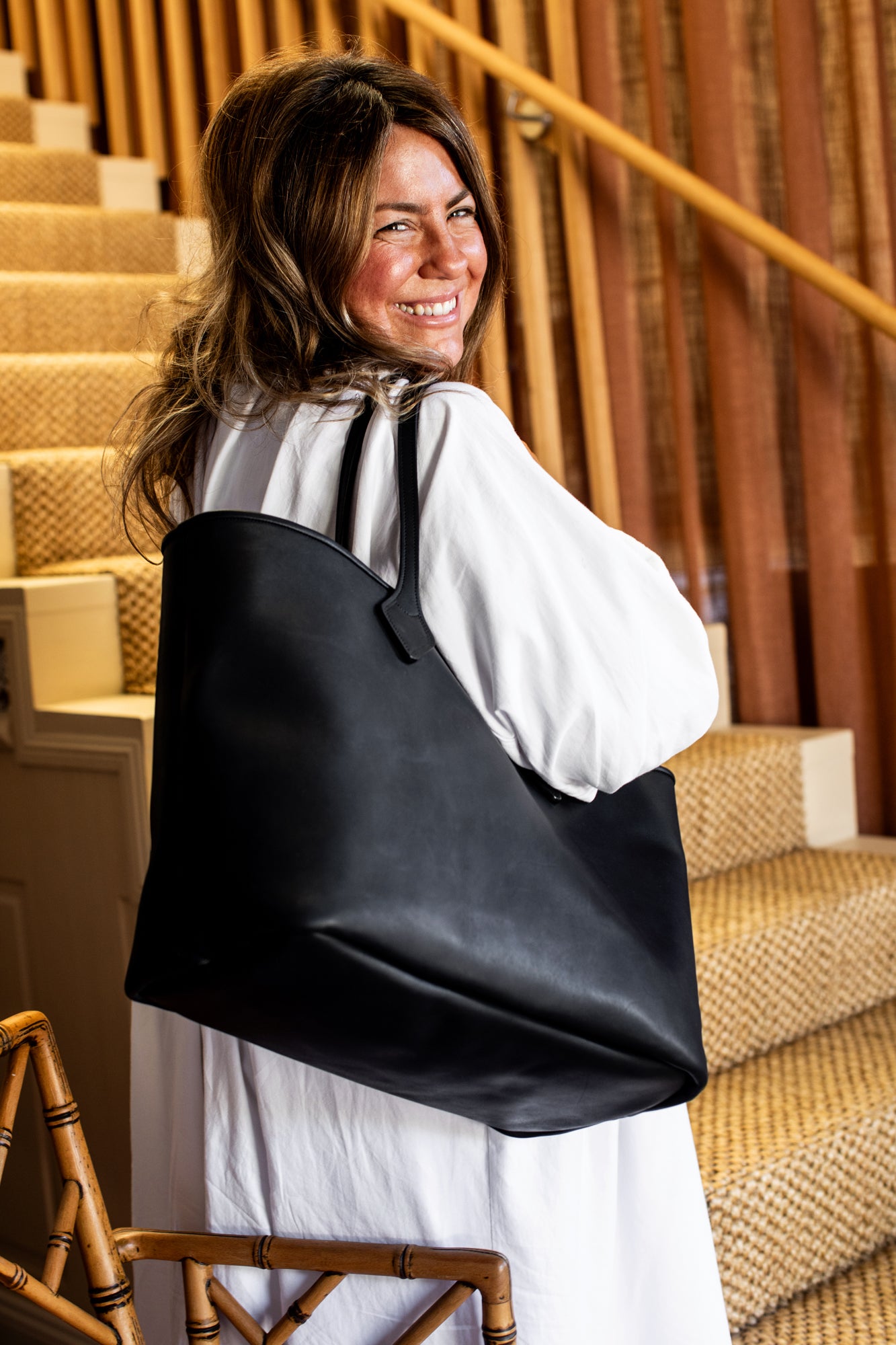 The Black Leather Bag