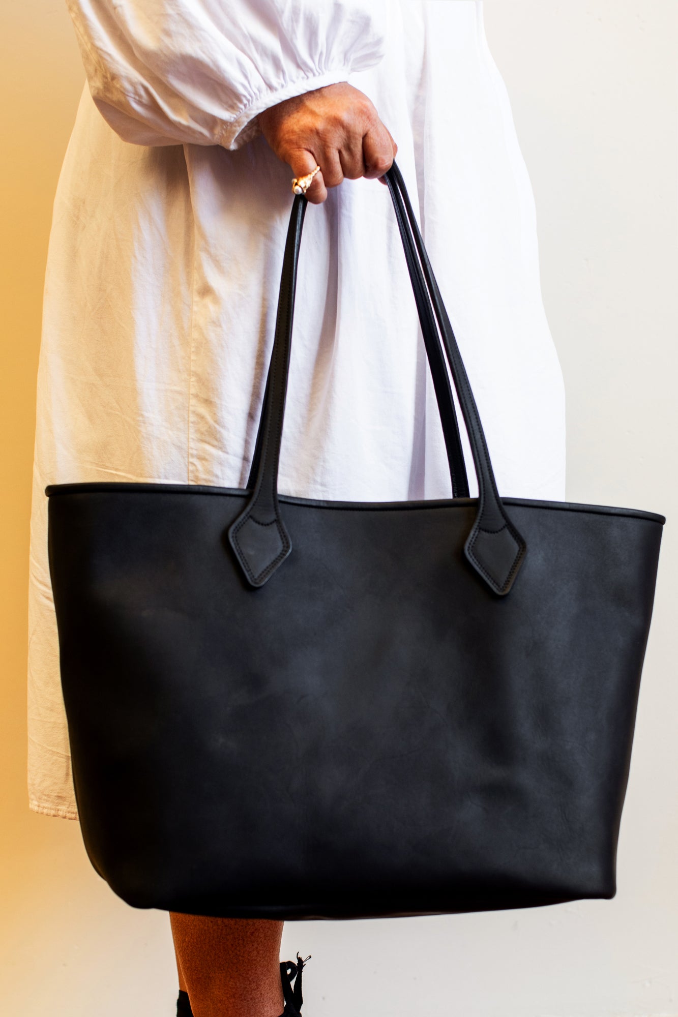 The Black Leather Bag