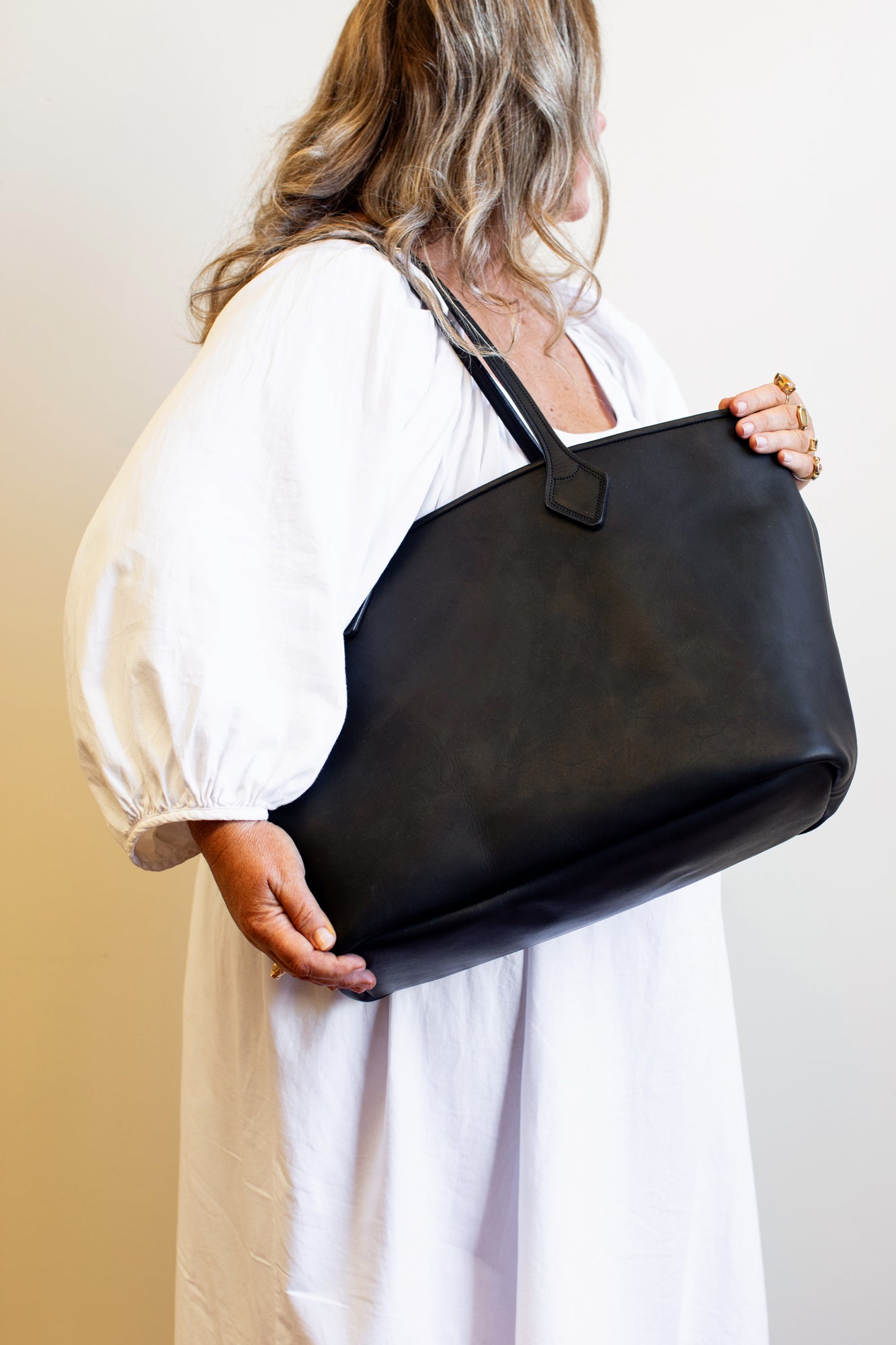 The Black Leather Bag