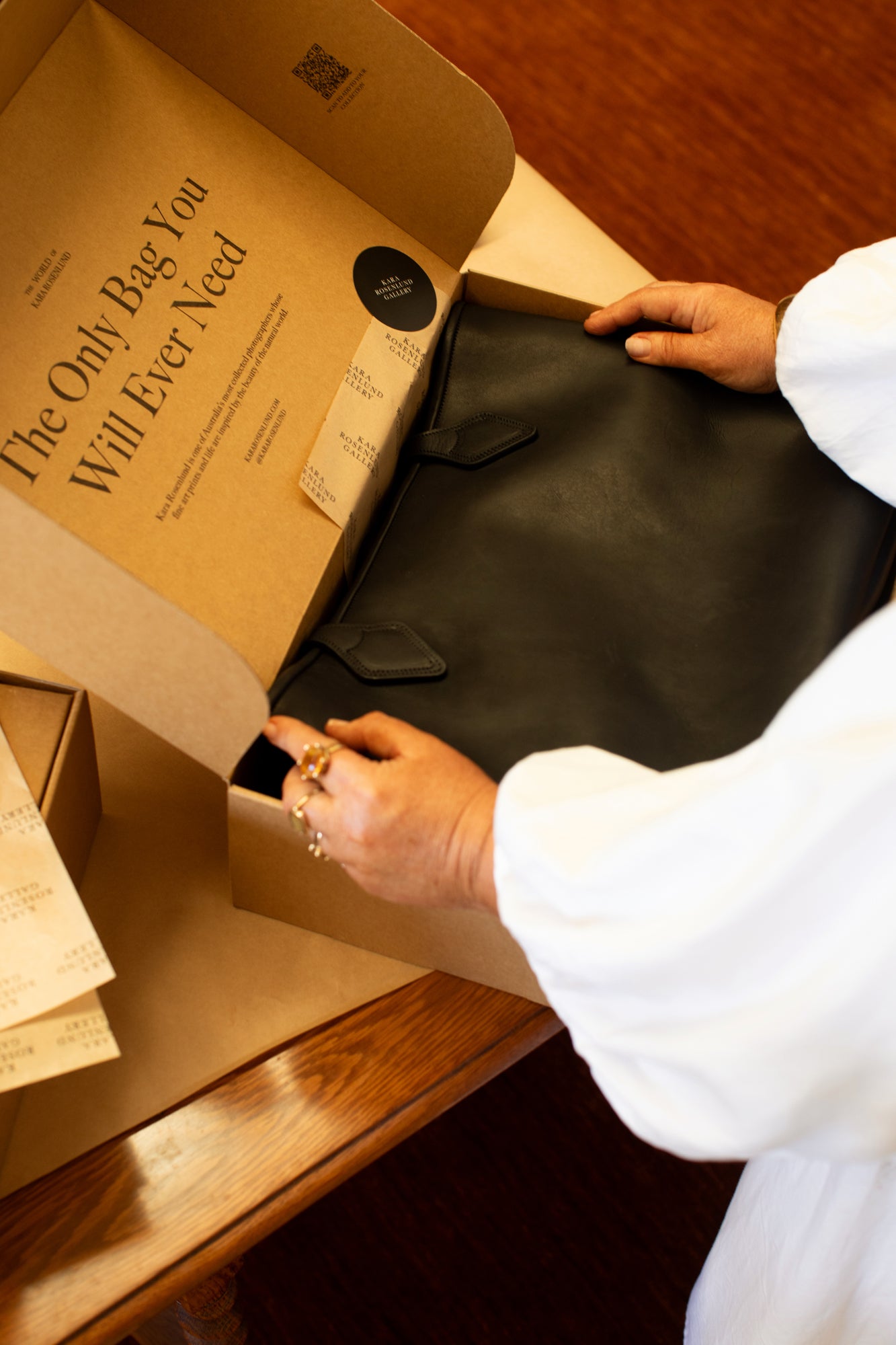 The Black Leather Bag
