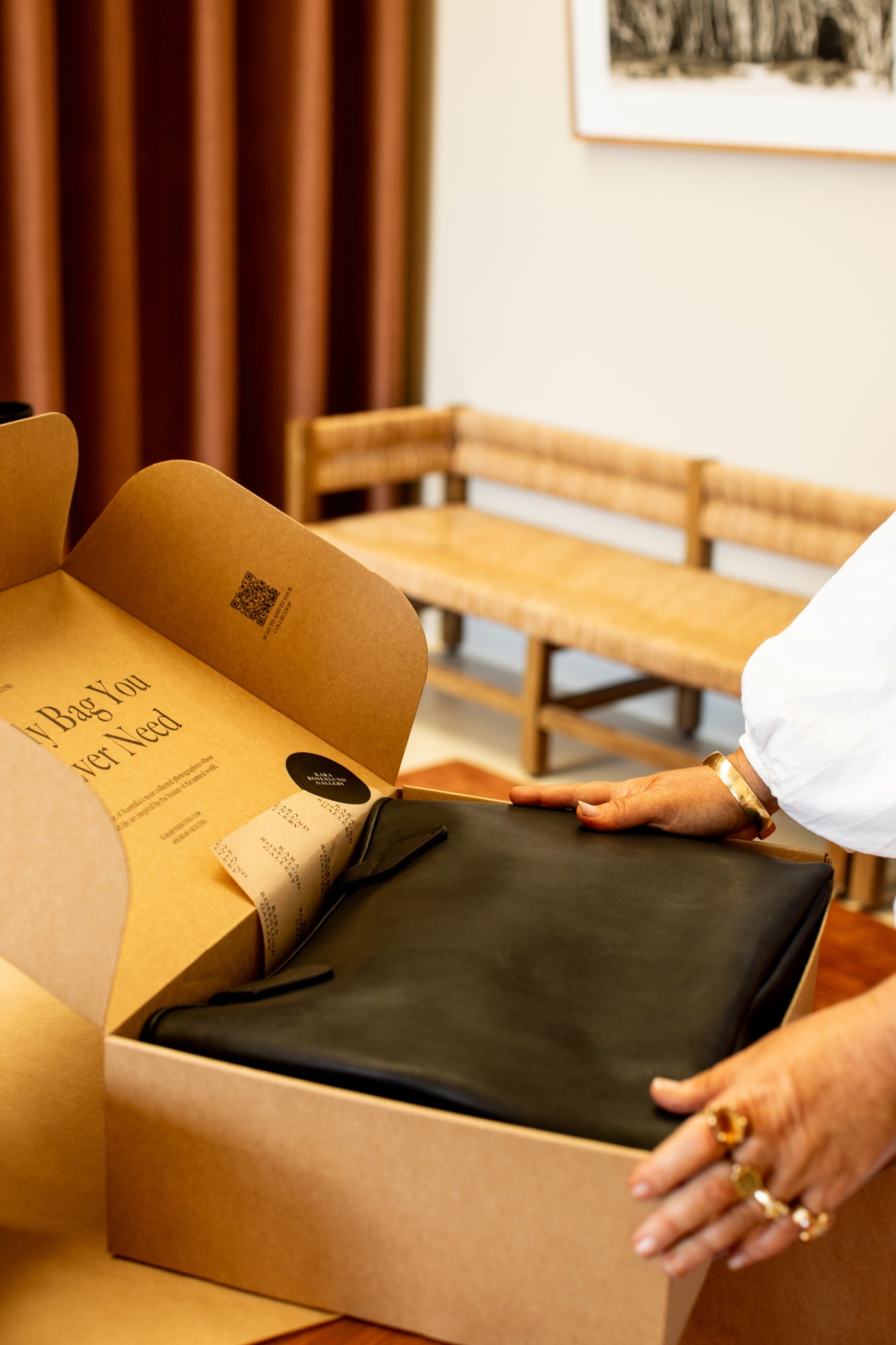 The Black Leather Bag