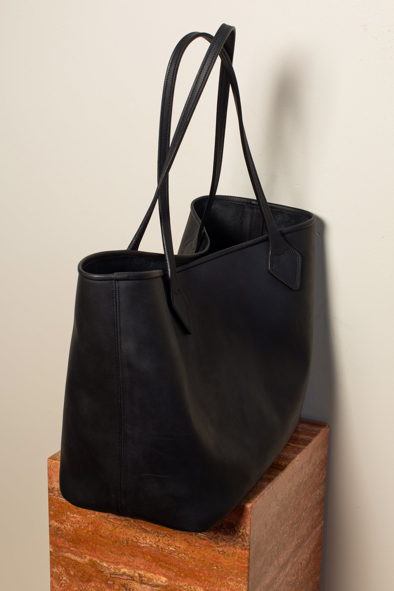 The Black Leather Bag