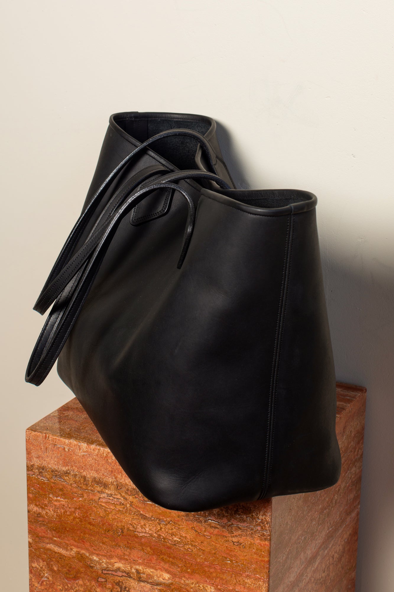 The Black Leather Bag