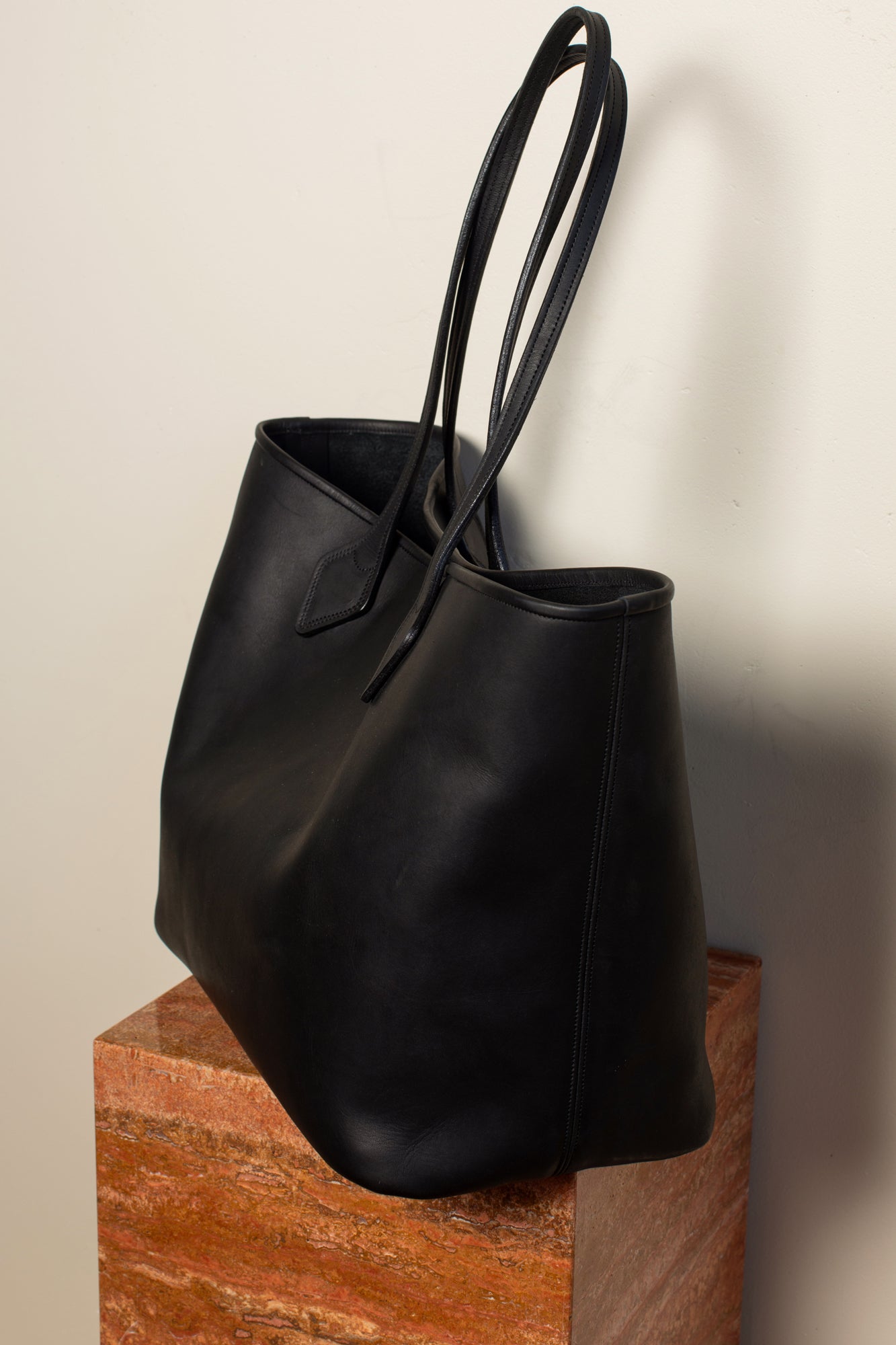 The Black Leather Bag