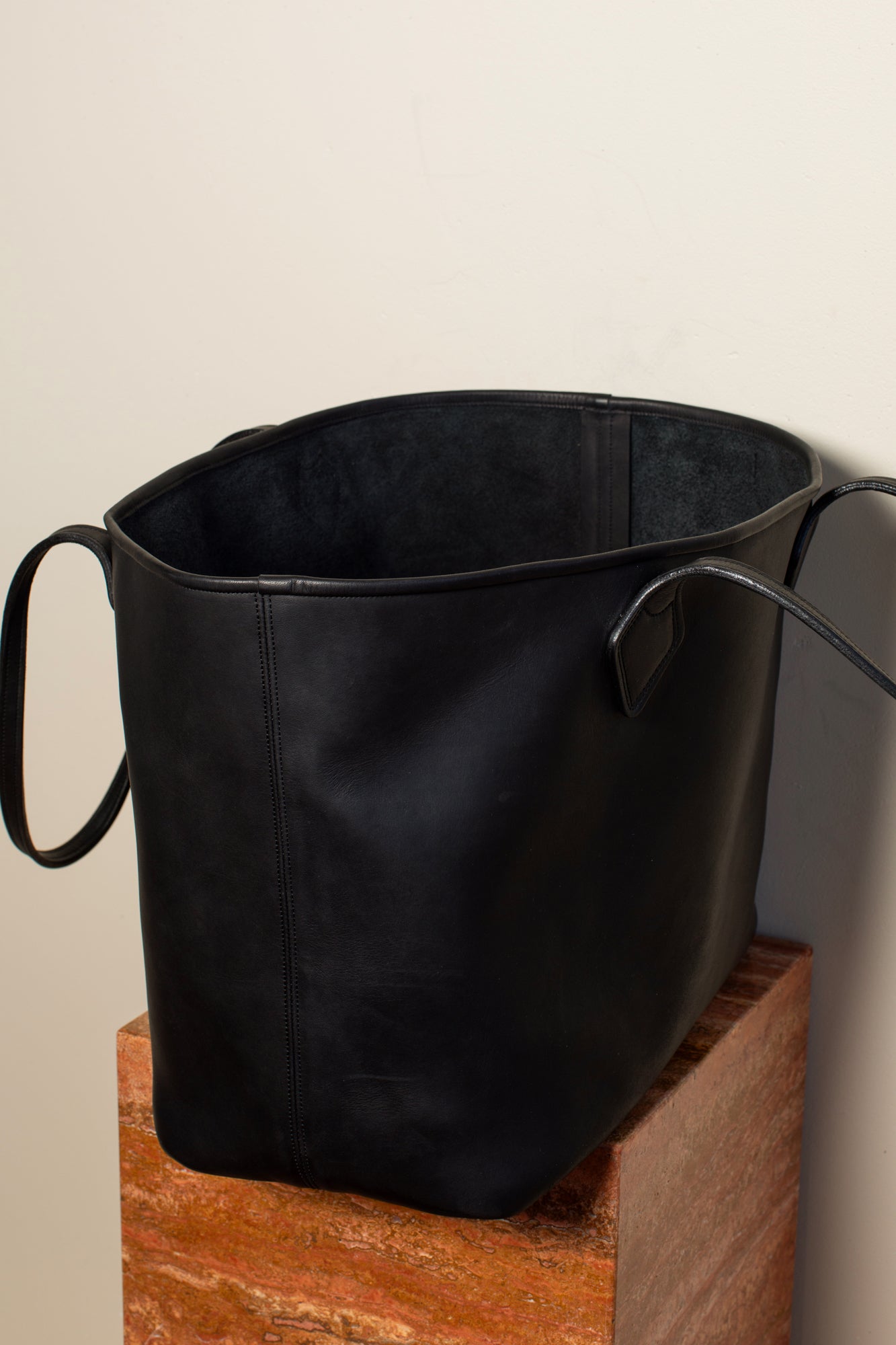 The Black Leather Bag