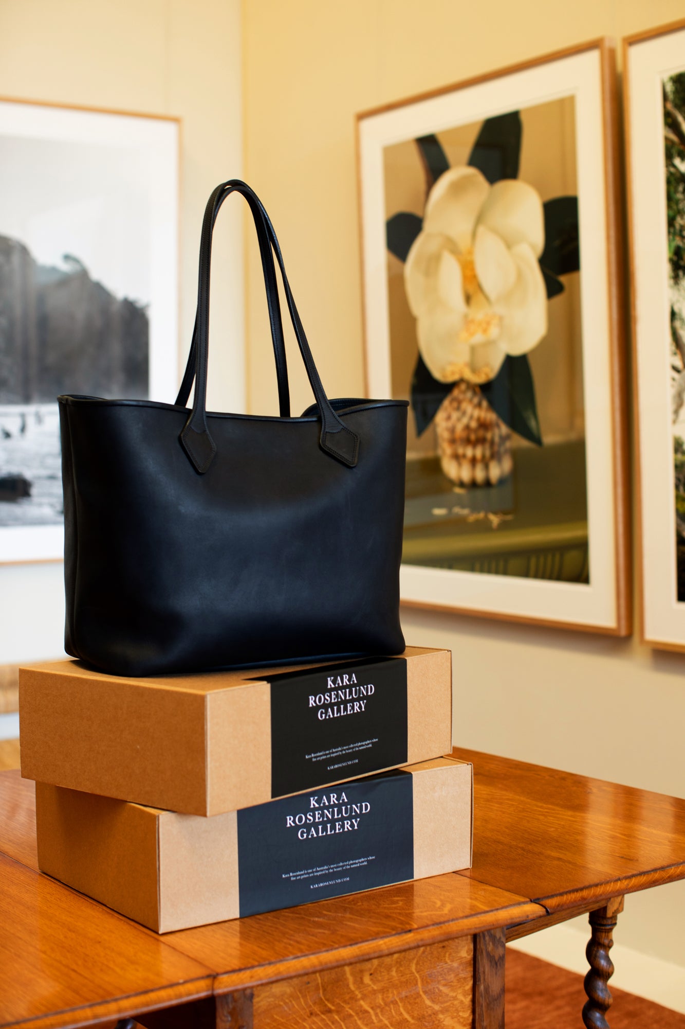 The Black Leather Bag