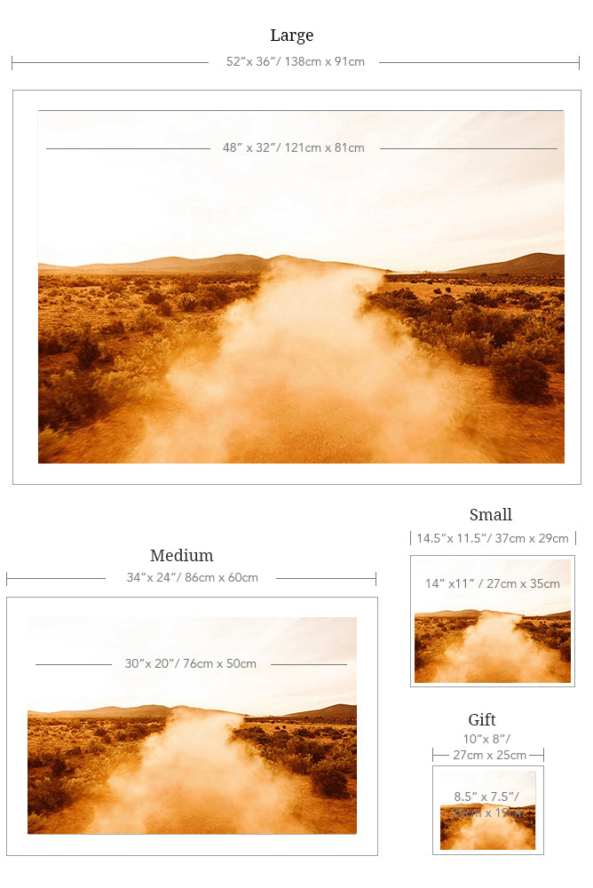 Dirt Track Print with Gift Box