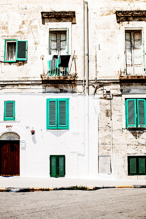 Italian Shutters Print with Gift Box