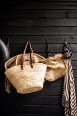 Leather Handle Market Basket