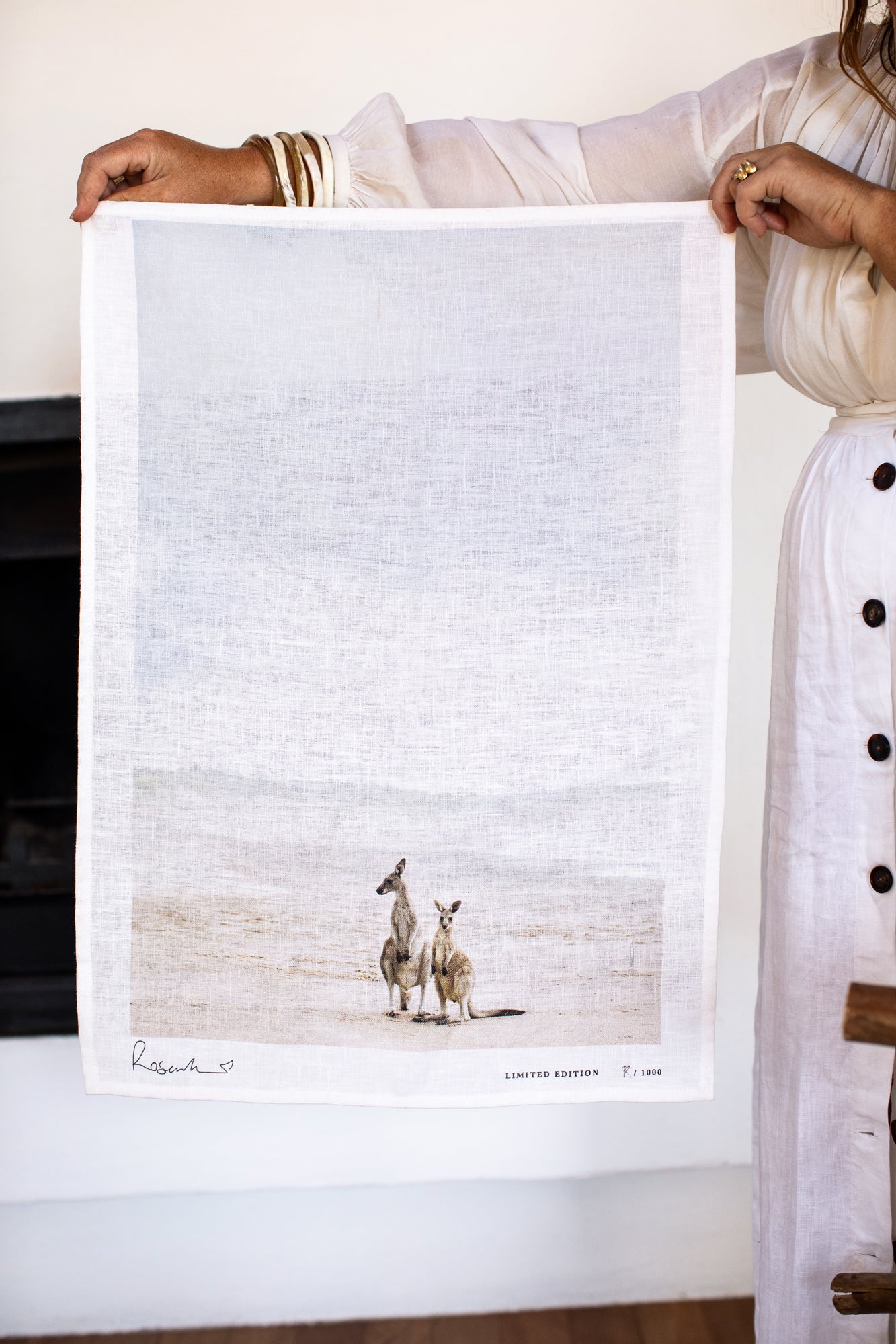 Kangaroos Souvenir Tea Towel