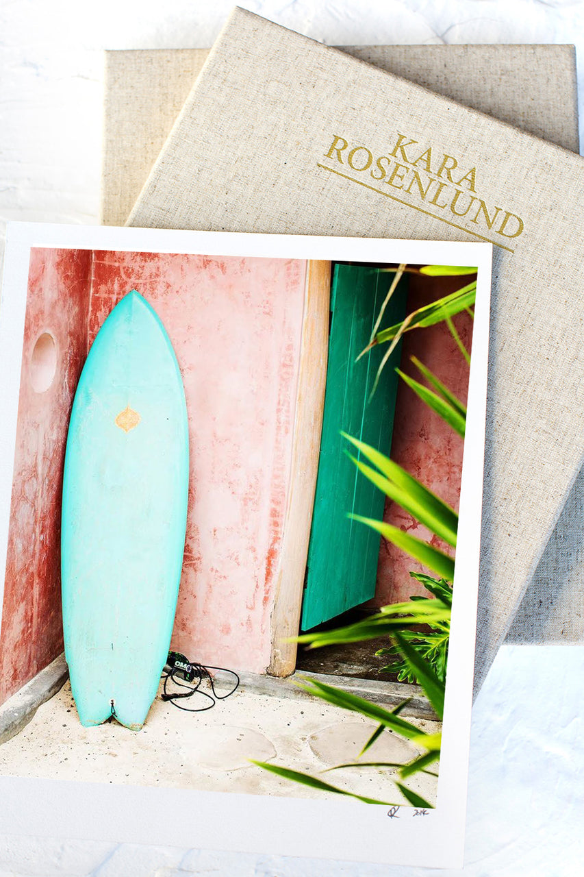 Surfboard Print with Gift Box